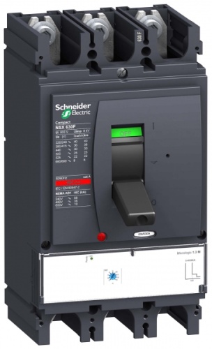 Автоматический выключатель 3П3Т MR. 1.3 M 500A NSX630F | код. LV432948 | Schneider Electric 